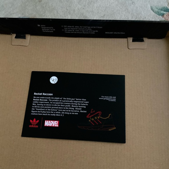 Adidas ZX 1K BOOST Marvel Guardians of the Galaxy GX210 Sneakers Mens Sz 8 - Picture 9 of 13